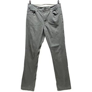 G.H. Bass & Co Jeans Men's 30x34 Grey Twill Straight Leg Casual Denim Pants GUC